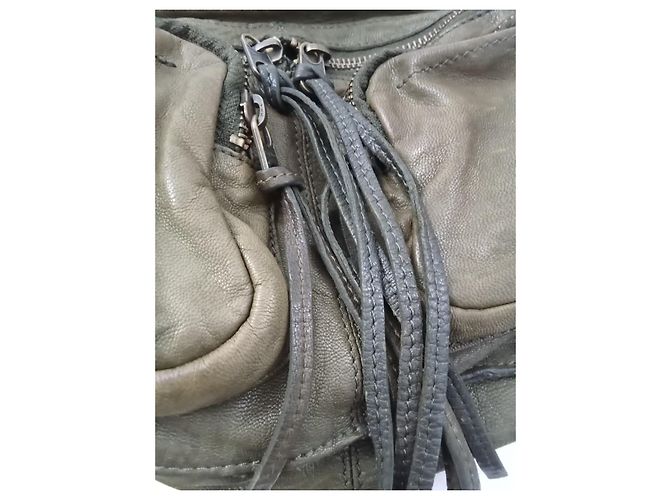 Borsa a mano Zadig & Voltaire Rock Pelle Verde Oliva - vista 6