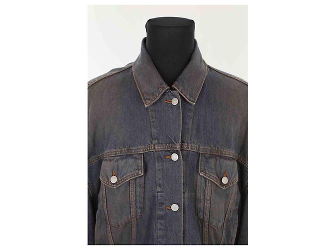 Acne Giacca in cotone Blu - vista 2