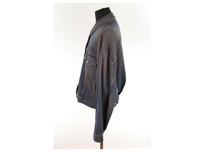 Acne Giacca in cotone Blu - vista 3
