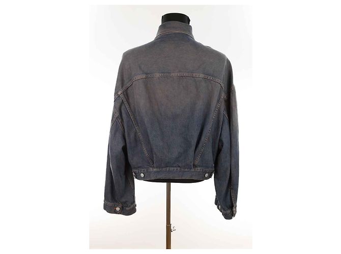 Acne Giacca in cotone Blu - vista 4