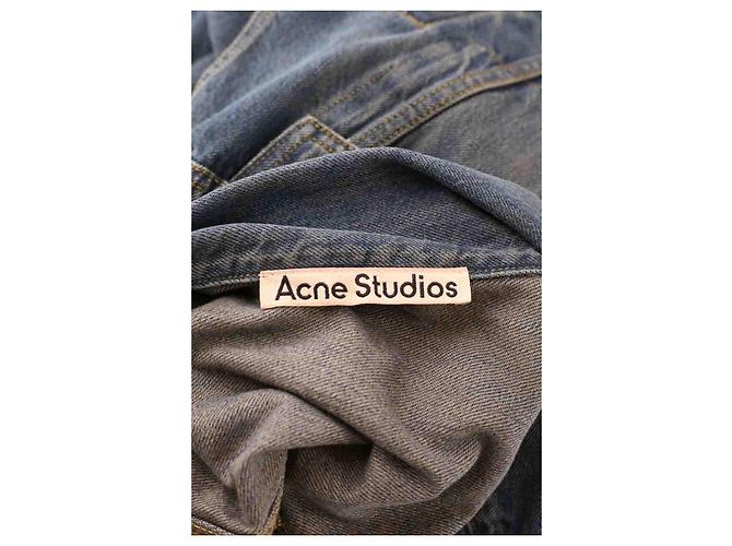 Acne Giacca in cotone Blu - vista 5