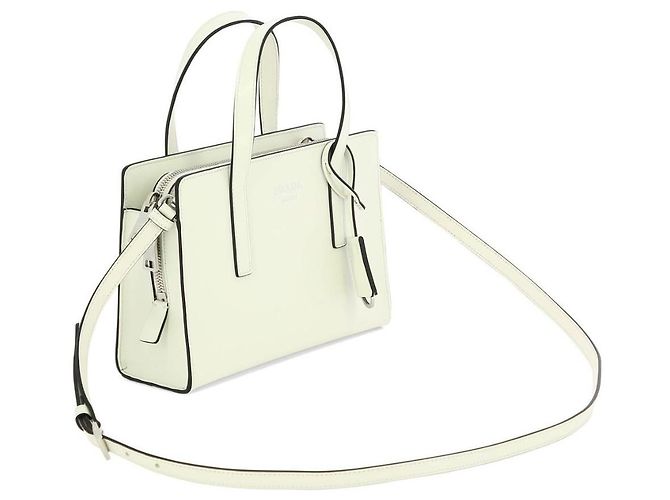 Tote Prada 1BA357_ZO6_F0PG7_V_OOO Weiß - Ansicht 2