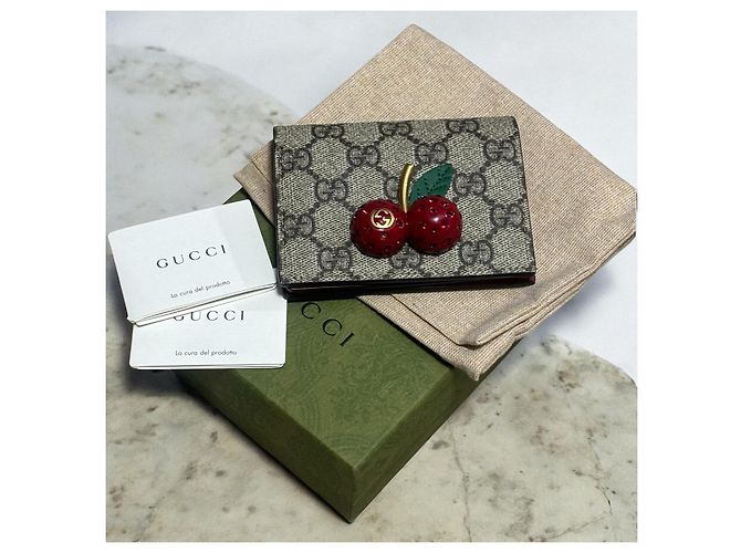 Gucci GG Supreme Monogram Kirsche Verziert Mehrfarben - Ansicht 2
