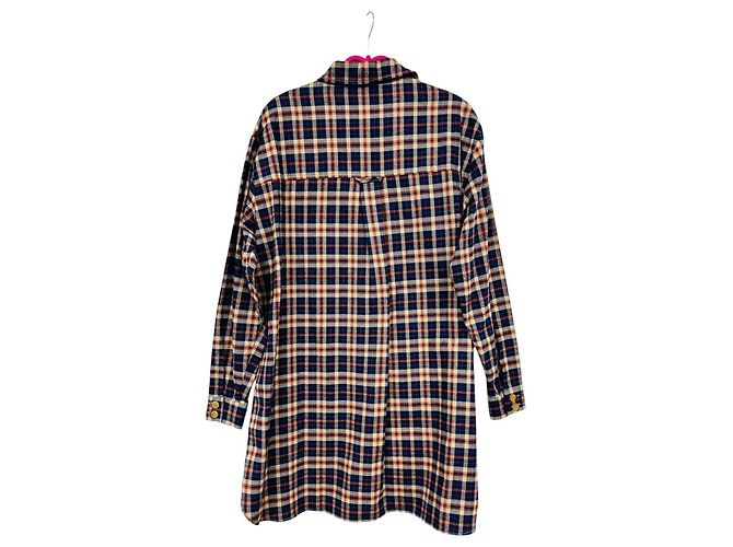 SéZane Vestido Camisa Sadie de Cuadros Algodón Multicolor - vista 2