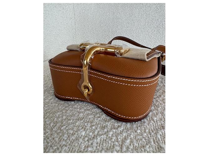Mini borsa Hermès Della Cavalleria Marrone - vista 3