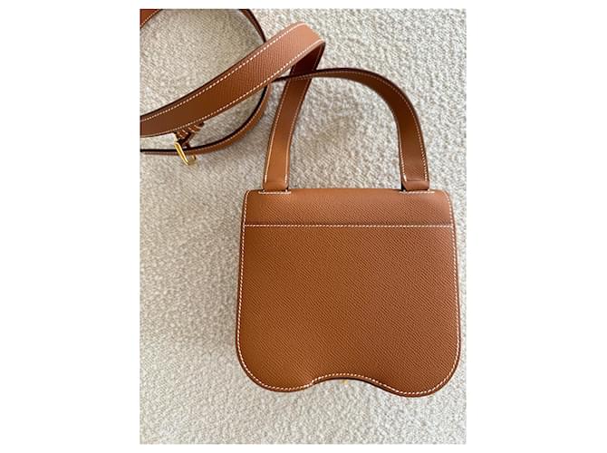 Mini borsa Hermès Della Cavalleria Marrone - vista 4