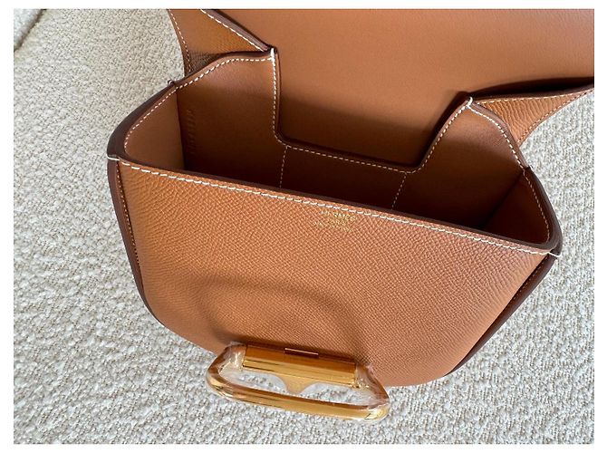 Mini borsa Hermès Della Cavalleria Marrone - vista 5