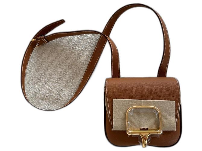 Mini borsa Hermès Della Cavalleria Marrone - vista 6