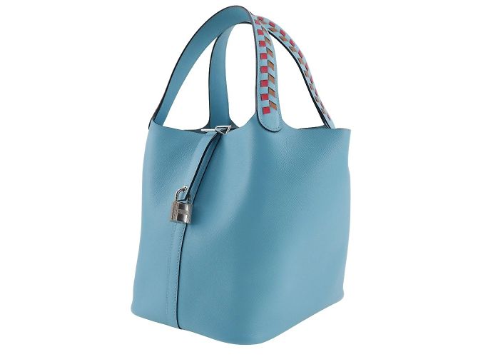 Hermès Hermes Picotin Lock MM Handtasche Hellblau - Ansicht 2