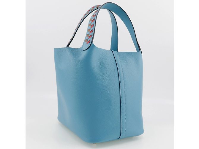 Hermès Hermes Picotin Lock MM Handtasche Hellblau - Ansicht 3