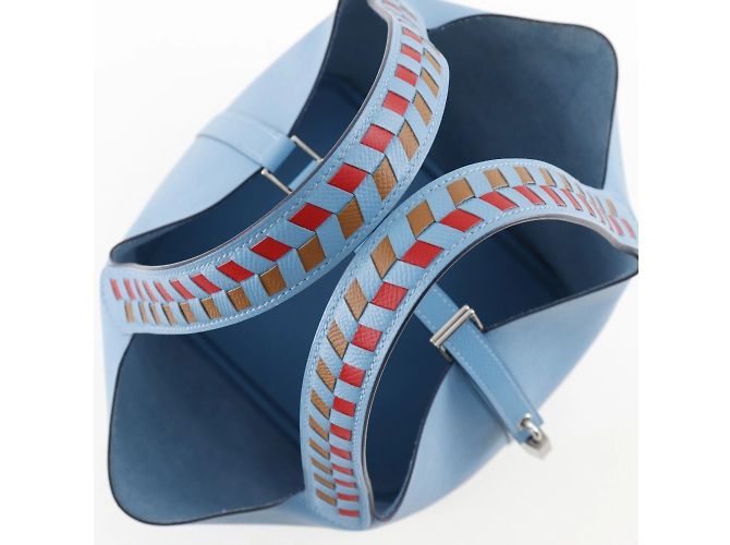 Hermès Hermes Picotin Lock MM Handtasche Hellblau - Ansicht 5