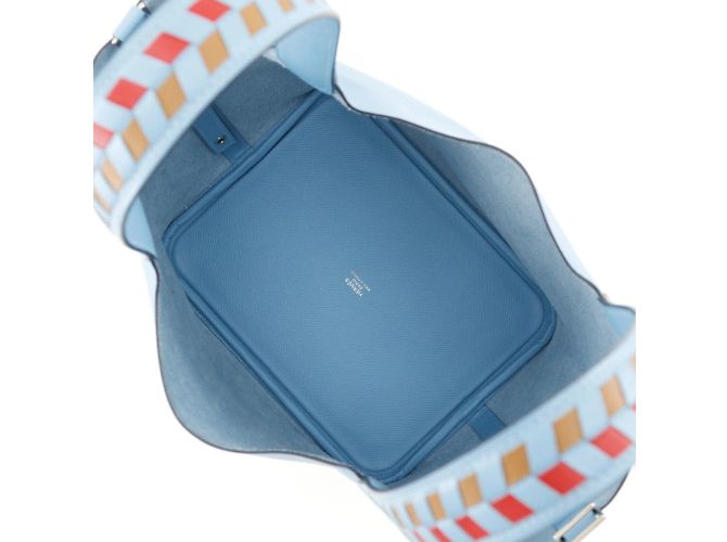 Hermès Hermes Picotin Lock MM Handtasche Hellblau - Ansicht 6