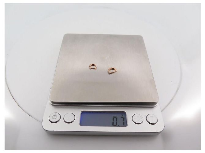 NOVE ORECCHINI VANRYCKE MINI CREOLE PIERCING UFFICIALE T XXS ORO 18K D'oro - vista 7