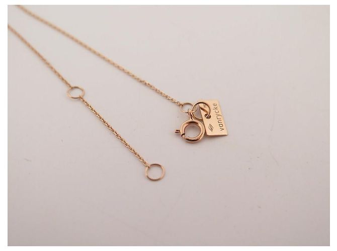 NUOVO COLLANA VANRYCKE STARDUST 3 DIAMANTI CS2R1-02 ORO 18K 39-41 D'oro - vista 2