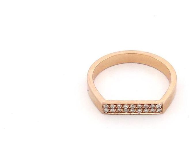 ANELLO VANRYCKE SIGNETTO BONNIE E CLYDE BB1R1-01-46 46 ORO 18K DIAMANTI D'oro - vista 2