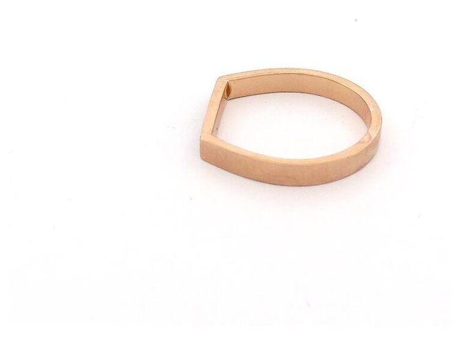 ANELLO VANRYCKE SIGNETTO BONNIE E CLYDE BB1R1-01-46 46 ORO 18K DIAMANTI D'oro - vista 3