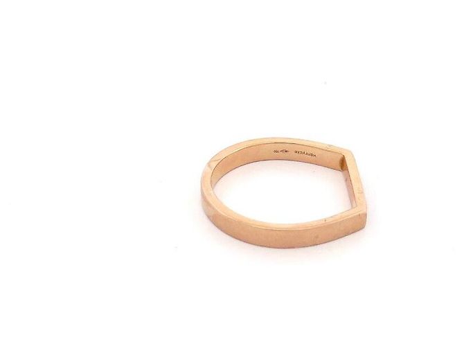 ANELLO VANRYCKE SIGNETTO BONNIE E CLYDE BB1R1-01-46 46 ORO 18K DIAMANTI D'oro - vista 5