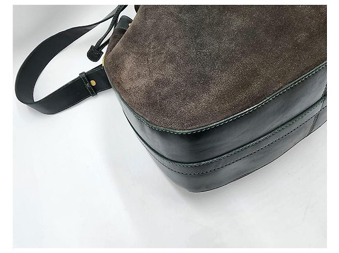 Gucci Vintage Pferdebit Zugbeutel Tasche Dunkelgrün - Ansicht 13
