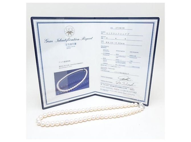 Autre Marque Collana di Perle Akoya Argento 8,5-9mm - vista 6