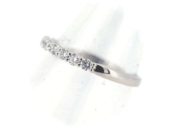 Autre Marque Vendome Aoyama Halb-Ewigkeit Diamantring Pt950 - Ansicht 3