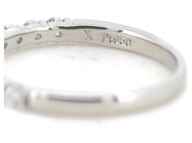 Autre Marque Vendome Aoyama Halb-Ewigkeit Diamantring Pt950 - Ansicht 4