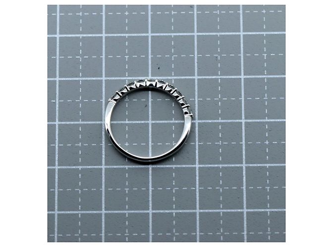 Autre Marque Vendome Aoyama Halb-Ewigkeit Diamantring Pt950 - Ansicht 6