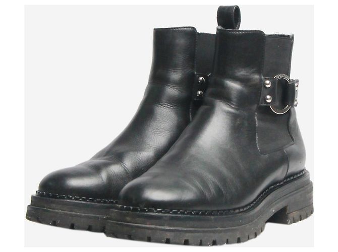 Sergio Rossi Botas Chelsea negras - talla EU 38 Negro - vista 2