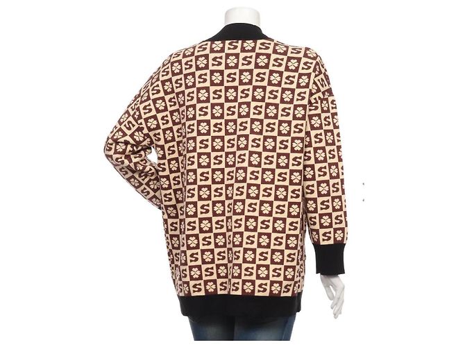 Chaqueta Sandro Marrón de Viscosa Castaño - vista 4