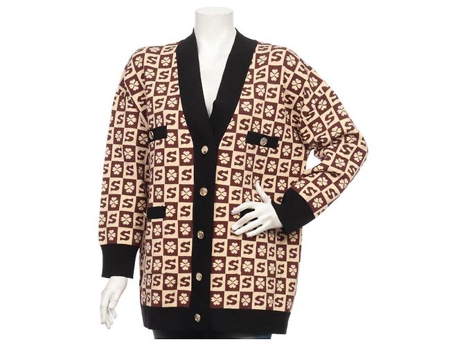 Chaqueta Sandro Marrón de Viscosa Castaño - vista 5