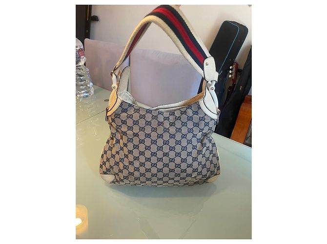 Gucci Borsa Charlotte in tessuto e pelle Bianco sporco - Ansicht 4
