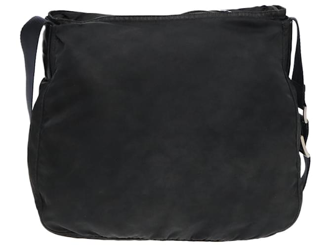 Borsa a spalla PRADA in nylon nero Auth bs18091 - vista 2