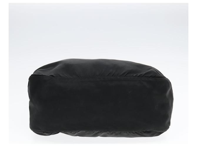 Borsa a spalla PRADA in nylon nero Auth bs18091 - vista 5