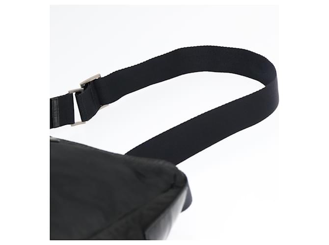 Borsa a spalla PRADA in nylon nero Auth bs18091 - vista 8