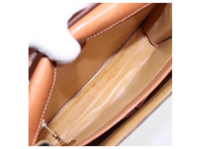 Céline Borsa a spalla in tela Macadam CELINE in pelle PVC marrone oro Auth ki4788 D'oro - vista 11
