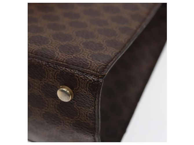 Céline Borsa a spalla in tela Macadam CELINE in pelle PVC marrone oro Auth ki4788 D'oro - vista 14