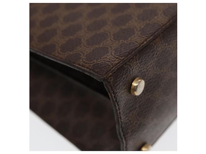Céline Borsa a spalla in tela Macadam CELINE in pelle PVC marrone oro Auth ki4788 D'oro - vista 15