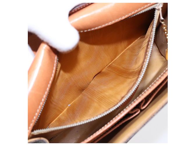 Céline Borsa a spalla in tela Macadam CELINE in pelle PVC marrone oro Auth ki4788 D'oro - vista 21