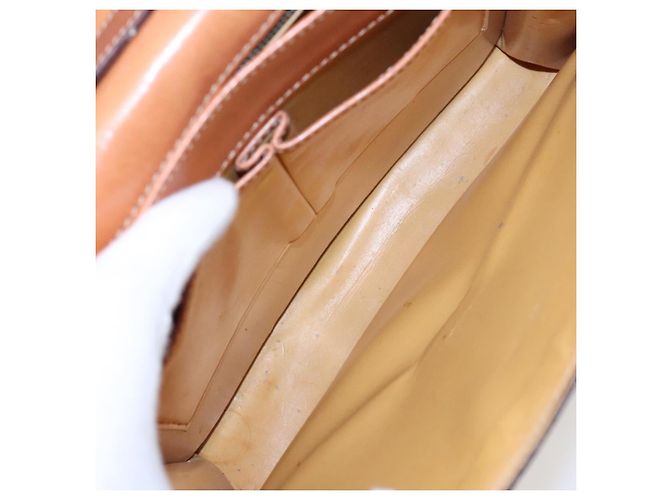 Céline Borsa a spalla in tela Macadam CELINE in pelle PVC marrone oro Auth ki4788 D'oro - vista 22