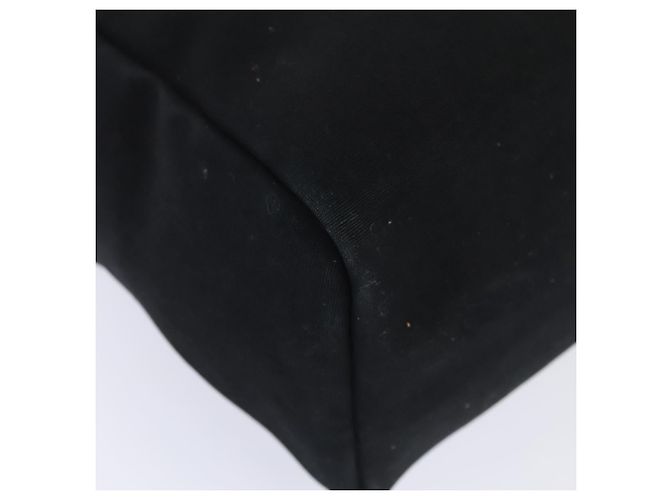 Hermès HERMES Herbag Cabas GM Tote Tasche Canvas Leder Schwarz Silber Auth ep5581 - Ansicht 14