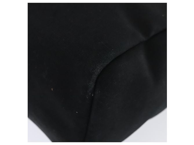 Hermès HERMES Herbag Cabas GM Tote Tasche Canvas Leder Schwarz Silber Auth ep5581 - Ansicht 15