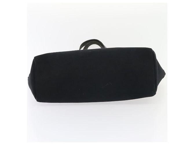 Hermès HERMES Herbag Cabas GM Tote Tasche Canvas Leder Schwarz Silber Auth ep5581 - Ansicht 25
