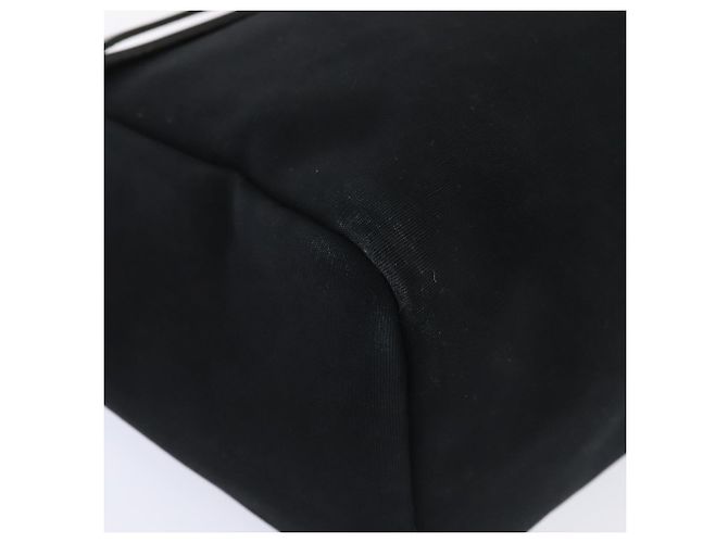 Hermès HERMES Herbag Cabas GM Tote Tasche Canvas Leder Schwarz Silber Auth ep5581 - Ansicht 27