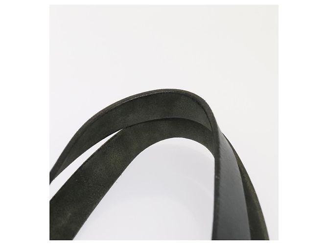 Hermès HERMES Herbag Cabas GM Tote Tasche Canvas Leder Schwarz Silber Auth ep5581 - Ansicht 8