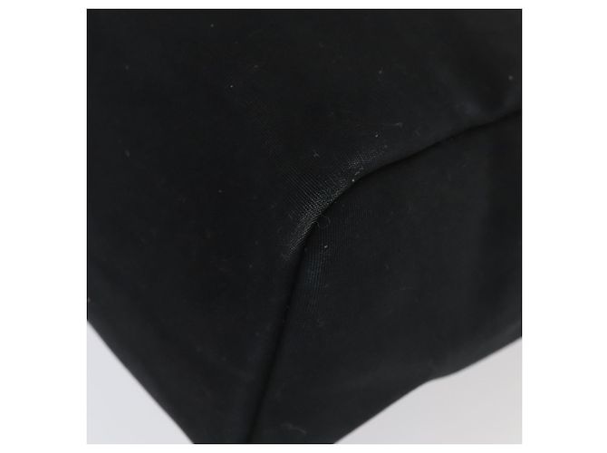 Hermès HERMES Herbag Cabas GM Tote Tasche Canvas Leder Schwarz Silber Auth ep5581 - Ansicht 9