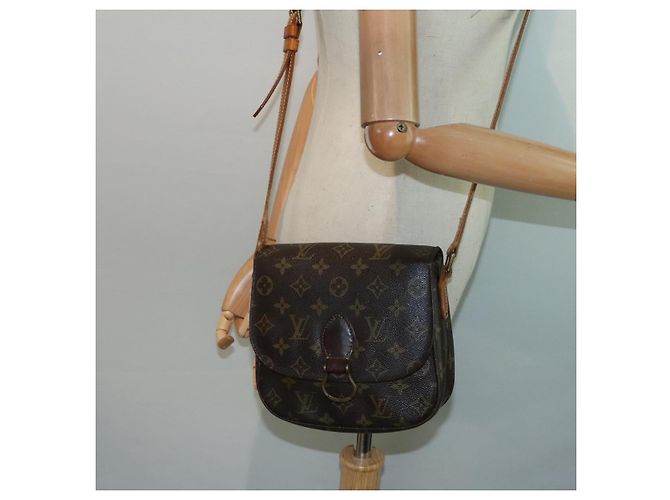 Saint-Cloud LOUIS VUITTON Monogram Saint Cloud MM Borsa a Spalla M51243 LV Auth bs18135 Monogramma - vista 29