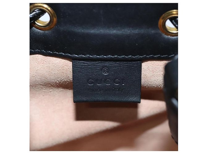 Borsa a Spalla GUCCI Sherry Line Camoscio Rosso Oro Blu Navy 550620 Auth bs18146 D'oro - vista 17