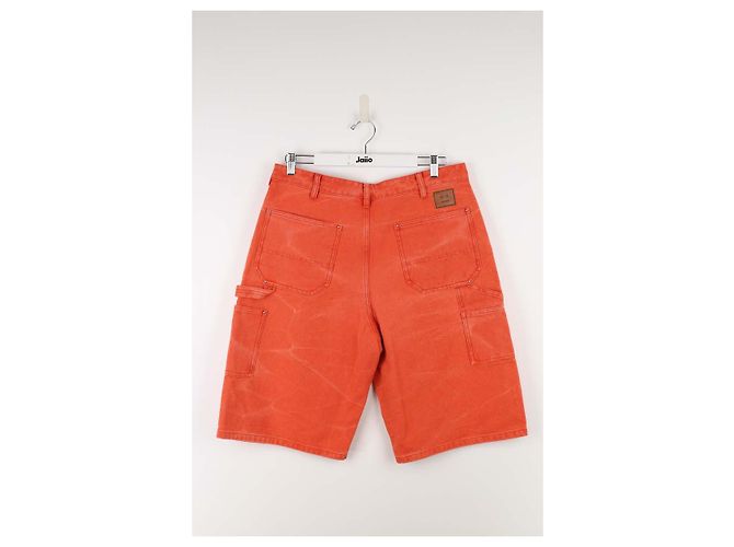 Acne Cotton Bermuda shorts Orange - view 3