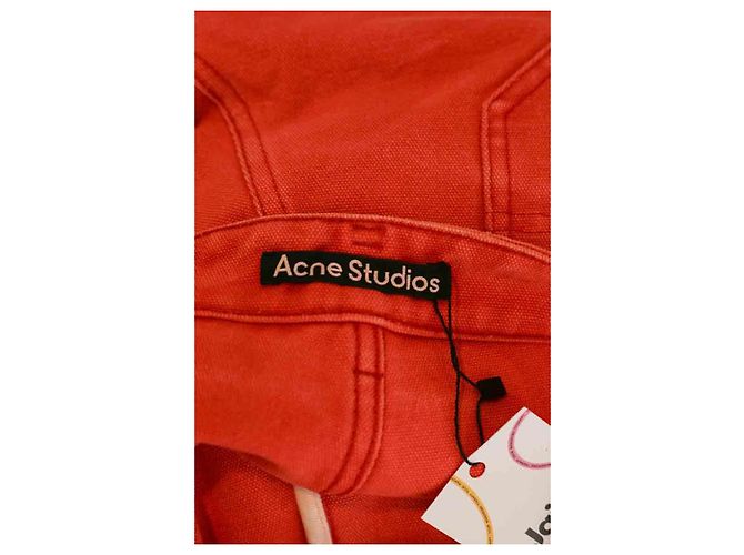 Acne Cotton Bermuda shorts Orange - view 5