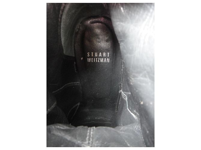 Botines Stuart Weitzman de cuero negro - vista 7