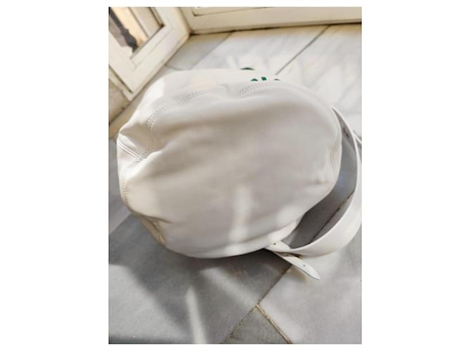 Bolsa Bucket Lacoste Blanc Emeraude Verde Creme - vista 13